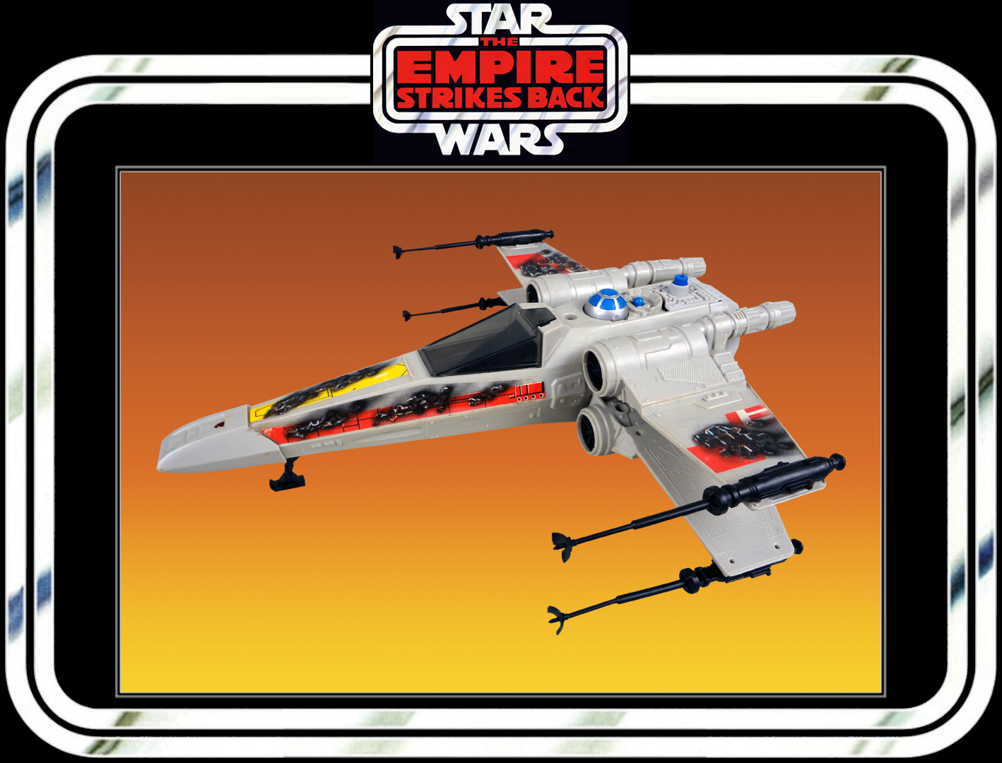 x-wing fighter battle damaged